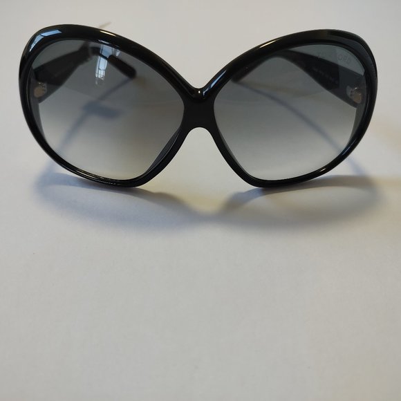 Tom Ford Natalia Sunglasses ASO Kim Kardashian Black Grey Oversized TF12 Gold T main image 14